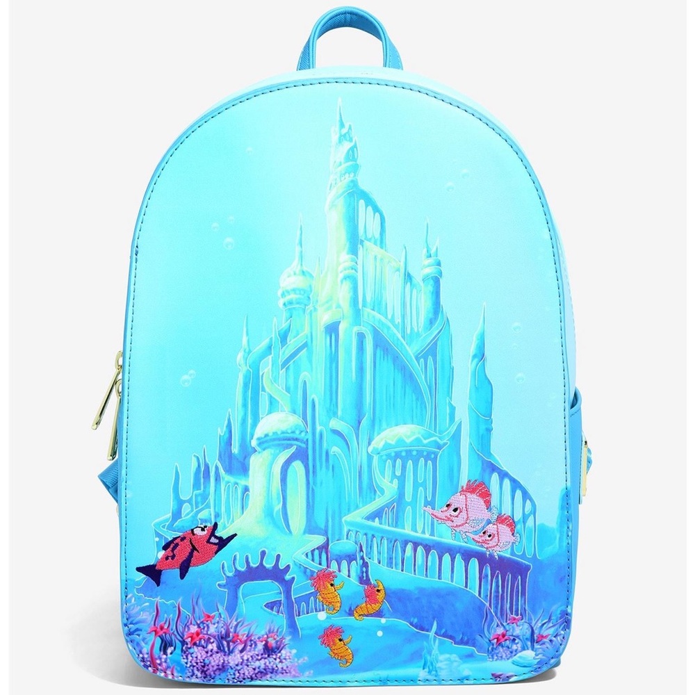 Loungefly Disney The Little Mermaid Castle Mini Backpack - BoxLunch Exclusive